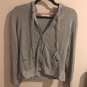 Gray Calvin Klein Zip up Hoodie